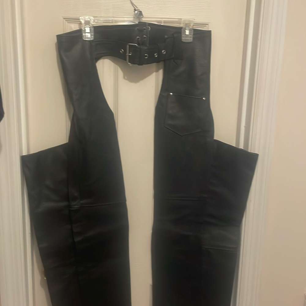 Black chaps